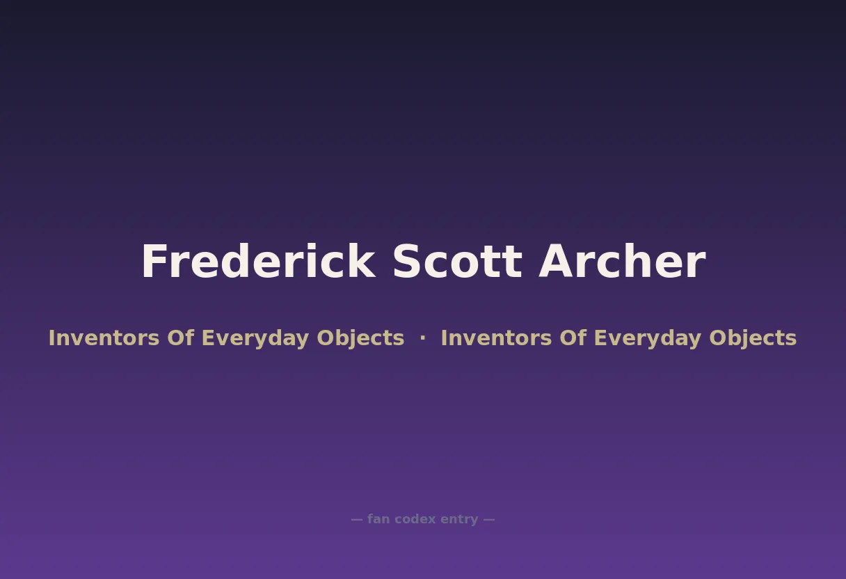 Frederick Scott Archer