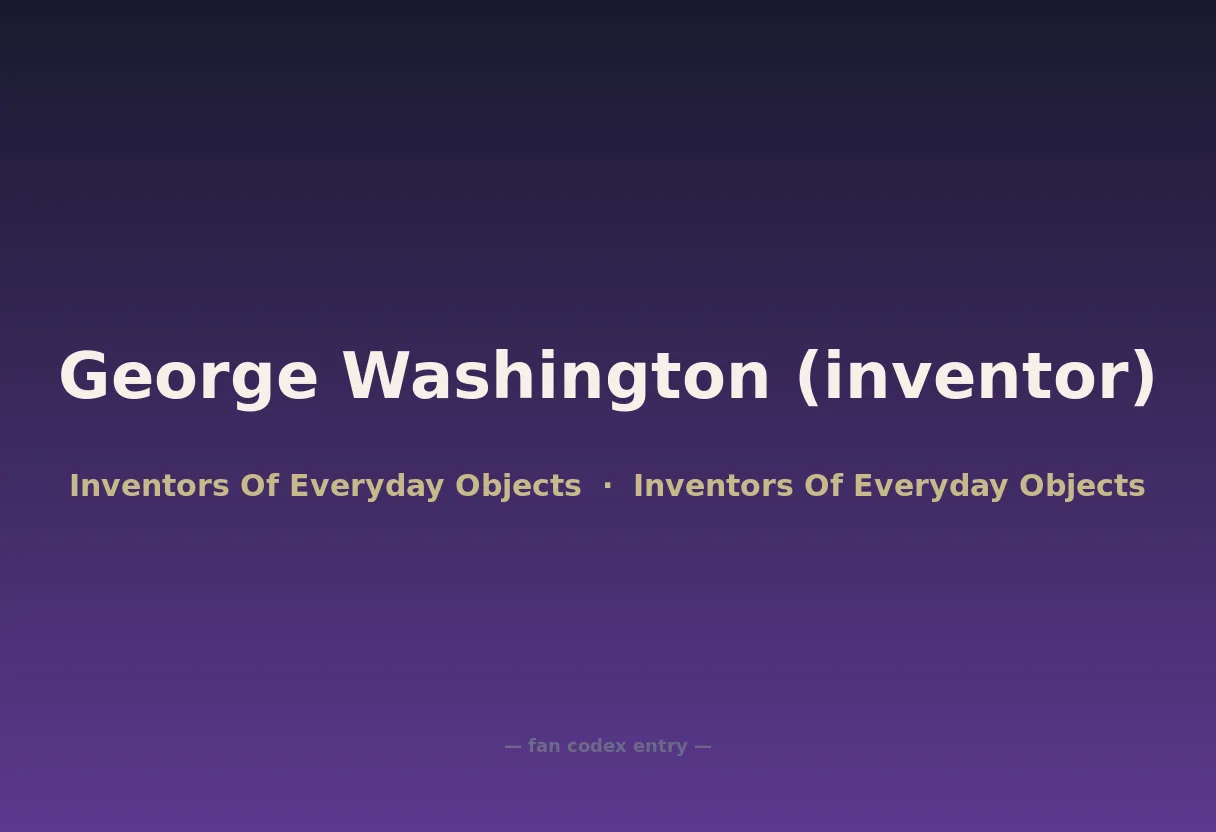 George Washington (inventor)